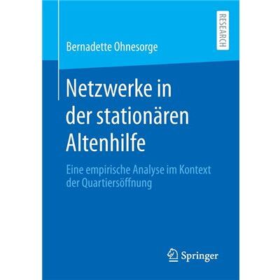 Netzwerke in der stationaren Altenhilfe - Bernadette Ohnesorge - Springer - Livre en Allemand - Paperback - Publicité Netzwerke in der stationaren Altenhilfe - Bernadette Ohnesorge - Springer - Livre en Allemand - Paperback - Publicité