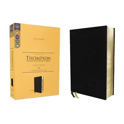 Zondervan KJV Thompson ChainReference Bible Large Print European Bonded Leather Black Red Letter Comfort Print - Publicité Zondervan KJV Thompson ChainReference Bible Large Print European Bonded Leather Black Red Letter Comfort Print - Publicité