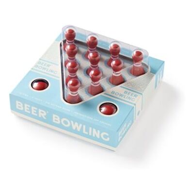 Galison Beer Bowling Drinking Game Set by Brass Monkey - Publicité Galison Beer Bowling Drinking Game Set by Brass Monkey - Publicité