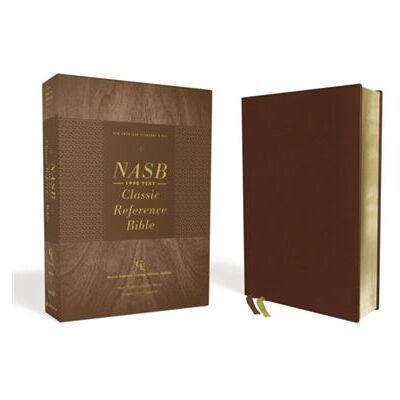 NASB Classic Reference Bible Genuine Leather Buffalo Brown Red Letter 1995 Text Comfort Print by Zondervan - Publicité NASB Classic Reference Bible Genuine Leather Buffalo Brown Red Letter 1995 Text Comfort Print by Zondervan - Publicité
