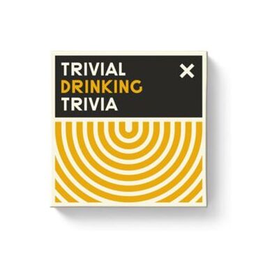 Trivial Drinking Trivia by Galison - Publicité Trivial Drinking Trivia by Galison - Publicité