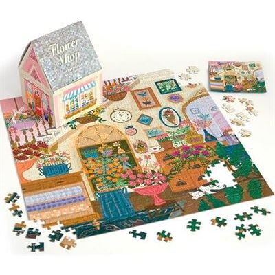 Joy Laforme Flower Shop 500 Piece House Puzzle by Galison - Publicité Joy Laforme Flower Shop 500 Piece House Puzzle by Galison - Publicité
