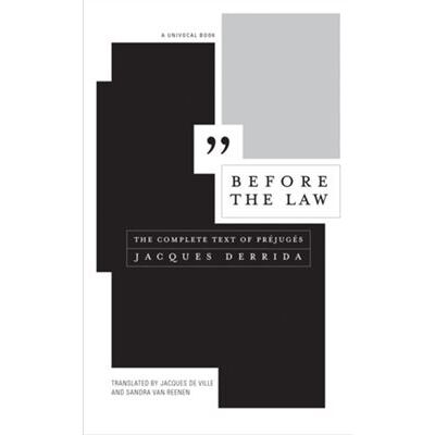 Inconnu Before the Law by Jacques Derrida - Publicité Inconnu Before the Law by Jacques Derrida - Publicité
