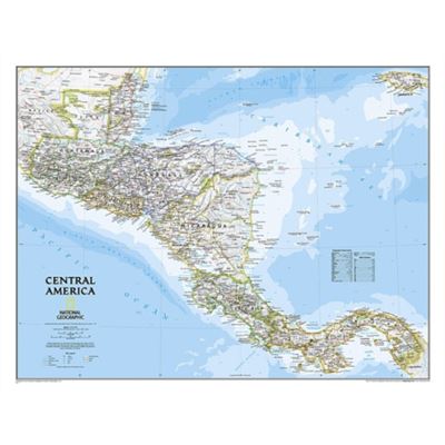 Central America Classic Tubed by National Geographic Maps - Publicité Central America Classic Tubed by National Geographic Maps - Publicité