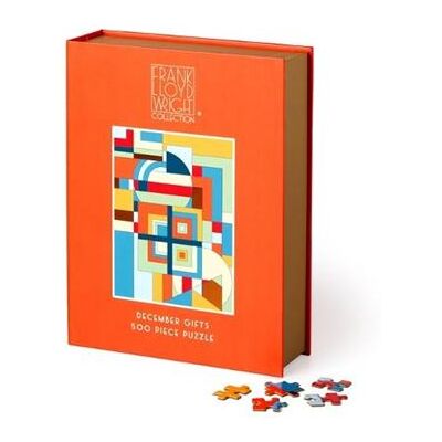 Frank Lloyd Wright December Gifts 500 Piece Book Puzzle by Galison - Publicité Frank Lloyd Wright December Gifts 500 Piece Book Puzzle by Galison - Publicité