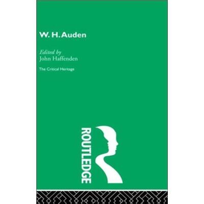 Routledge W.H. Auden by John Haffenden Hardcover Book - Publicité Routledge W.H. Auden by John Haffenden Hardcover Book - Publicité