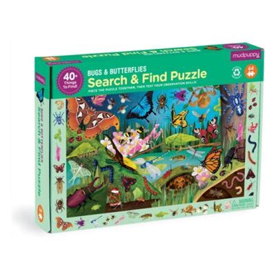 Galison Bugs Butterflies 64 Piece Search Find Puzzle by Mudpuppy - Publicité Galison Bugs Butterflies 64 Piece Search Find Puzzle by Mudpuppy - Publicité