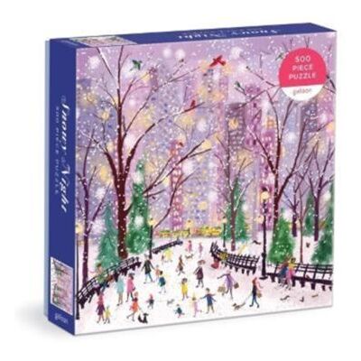 Galison Snowy Night 500 Piece Puzzle - Publicité Galison Snowy Night 500 Piece Puzzle - Publicité