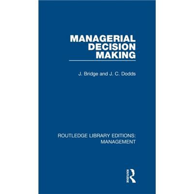 Inconnu Managerial Decision Making by J. C. Dodds - Publicité Inconnu Managerial Decision Making by J. C. Dodds - Publicité