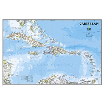 National Geographic Maps Caribbean Classic Tubed by Maps & National Geographic - Publicité National Geographic Maps Caribbean Classic Tubed by Maps & National Geographic - Publicité