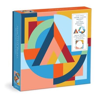 Frank Lloyd Wright Organic Geometry 500 Piece MultiPuzzle Puzzle by Galison - Publicité Frank Lloyd Wright Organic Geometry 500 Piece MultiPuzzle Puzzle by Galison - Publicité