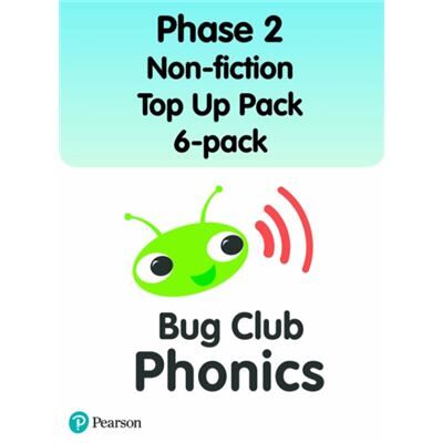 Pearson Education Limited Bug Club Phonics Phase 2 Non-fiction Top Up Pack 6-pack (96 books) - Publicité Pearson Education Limited Bug Club Phonics Phase 2 Non-fiction Top Up Pack 6-pack (96 books) - Publicité