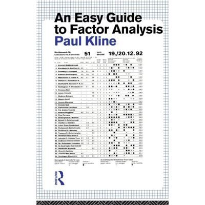 Routledge An Easy Guide to Factor Analysis by Paul Kline - Publicité Routledge An Easy Guide to Factor Analysis by Paul Kline - Publicité