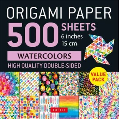Tuttle Publishing Origami Paper 500 sheets Rainbow Watercolors 6 15 cm - Publicité Tuttle Publishing Origami Paper 500 sheets Rainbow Watercolors 6 15 cm - Publicité