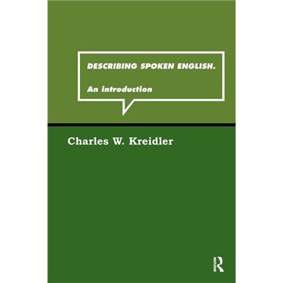 Describing Spoken English by Charles W. Kreidler Paperback Book - Publicité Describing Spoken English by Charles W. Kreidler Paperback Book - Publicité