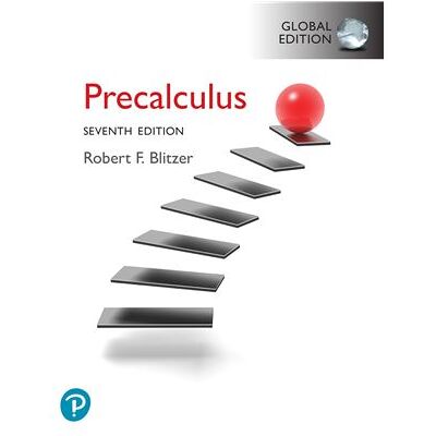 Pearson Precalculus, Global Edition Robert F. Blitzer - Publicité Pearson Precalculus, Global Edition Robert F. Blitzer - Publicité