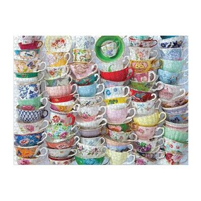 Galison Puzzle 1000 pièces : Tasses à Thé - Publicité Galison Puzzle 1000 pièces : Tasses à Thé - Publicité