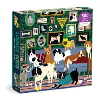 Lounge Dogs 500 Piece Puzzle by Galison - Publicité Lounge Dogs 500 Piece Puzzle by Galison - Publicité