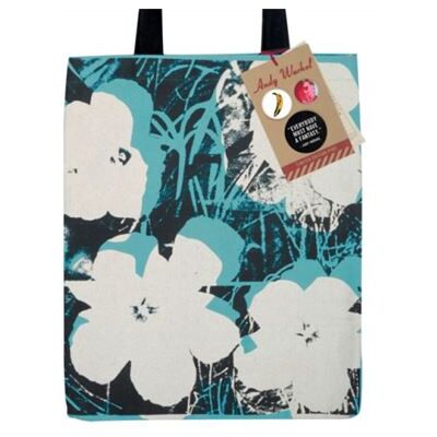 Galison Andy Warhol Poppies Tote Bag by Sarah McMenemy - Publicité Galison Andy Warhol Poppies Tote Bag by Sarah McMenemy - Publicité