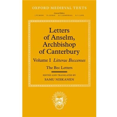 Oxford University Press Letters of Anselm Archbishop of Canterbury by Edited by Samu Niskanen Hardcover Book - Publicité Oxford University Press Letters of Anselm Archbishop of Canterbury by Edited by Samu Niskanen Hardcover Book - Publicité