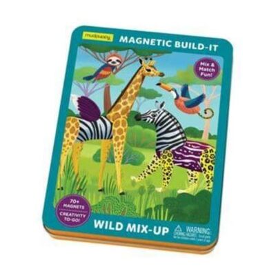 Galison Wild MixUp Magnetic BuildIt by Mudpuppy - Publicité Galison Wild MixUp Magnetic BuildIt by Mudpuppy - Publicité