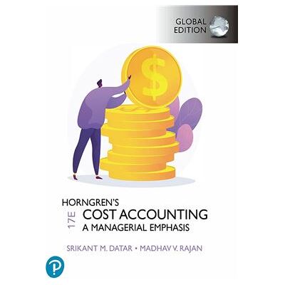Pearson Horngren's Cost Accounting, Global Edition Srikant M. Datar - Publicité Pearson Horngren's Cost Accounting, Global Edition Srikant M. Datar - Publicité
