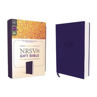 NRSVue Gift Bible Leathersoft Blue Comfort Print by Zondervan - Publicité NRSVue Gift Bible Leathersoft Blue Comfort Print by Zondervan - Publicité