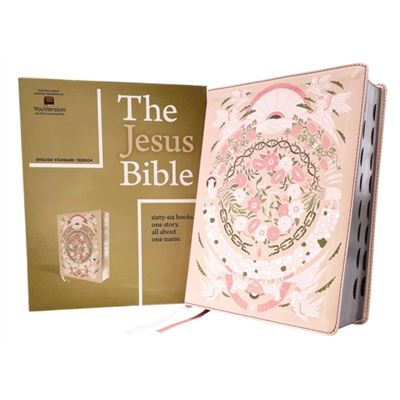 Zondervan The Jesus Bible Artist Edition ESV With Thumb Tabs to Help Locate the Books of the Bible Leathersoft Peach Floral Thumb Indexed - Publicité Zondervan The Jesus Bible Artist Edition ESV With Thumb Tabs to Help Locate the Books of the Bible Leathersoft Peach Floral Thumb Indexed - Publicité