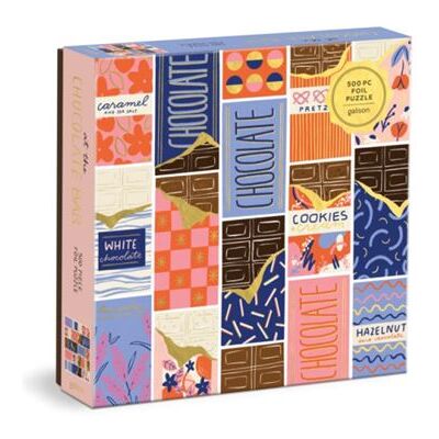 At the Chocolate Bar 500 Piece Foil Puzzle by Galison - Publicité At the Chocolate Bar 500 Piece Foil Puzzle by Galison - Publicité