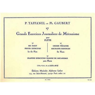 LEDUC 17 grands exercices journaliers de mécanismes flûte traversière - Taffanel et Gaubert - Publicité LEDUC 17 grands exercices journaliers de mécanismes flûte traversière - Taffanel et Gaubert - Publicité