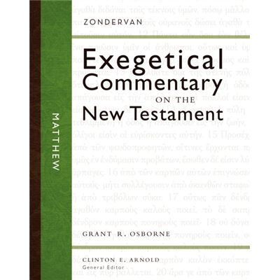 Zondervan Matthew by Grant R. Osborne - Publicité Zondervan Matthew by Grant R. Osborne - Publicité