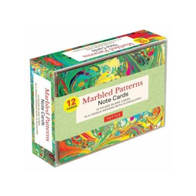 Tuttle Publishing Marbled Patterns Note Cards 12 Cards - Publicité Tuttle Publishing Marbled Patterns Note Cards 12 Cards - Publicité