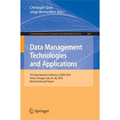 Springer Data Management Technologies and Applications Christoph Quix - Publicité Springer Data Management Technologies and Applications Christoph Quix - Publicité