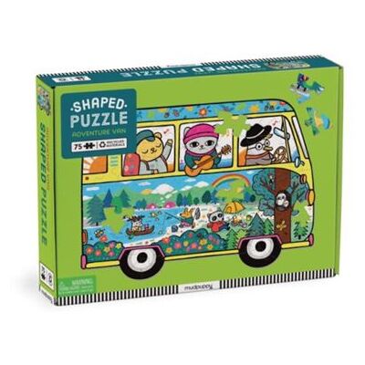 Galison Adventure Van 75 Piece Shaped Scene Puzzle by Mudpuppy - Publicité Galison Adventure Van 75 Piece Shaped Scene Puzzle by Mudpuppy - Publicité