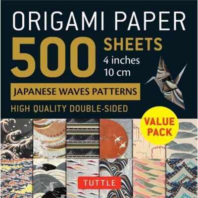 Tuttle Publishing Origami Paper 500 sheets Japanese Waves 4 10 cm - Publicité Tuttle Publishing Origami Paper 500 sheets Japanese Waves 4 10 cm - Publicité