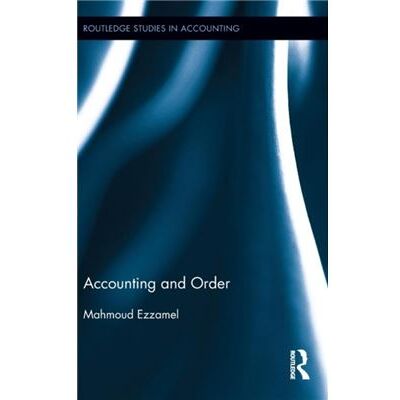 Routledge Accounting and Order by Mahmoud Ezzamel - Publicité Routledge Accounting and Order by Mahmoud Ezzamel - Publicité