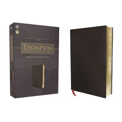 Zondervan NASB Thompson ChainReference Bible Bonded Leather Black Red Letter 1977 Text - Publicité Zondervan NASB Thompson ChainReference Bible Bonded Leather Black Red Letter 1977 Text - Publicité