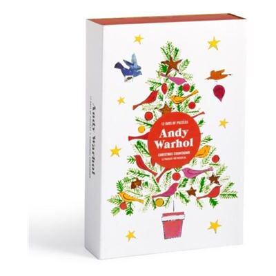 Andy Warhol 12 Days of Puzzles Christmas Countdown by Galison - Publicité Andy Warhol 12 Days of Puzzles Christmas Countdown by Galison - Publicité