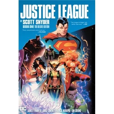 DC Comics Justice League by Scott Snyder Book One Deluxe Edition by Jim Cheung - Publicité DC Comics Justice League by Scott Snyder Book One Deluxe Edition by Jim Cheung - Publicité