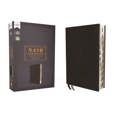 NASB Thinline Bible Leathersoft Black Red Letter 2020 Text Thumb Indexed Comfort Print by Zondervan - Publicité NASB Thinline Bible Leathersoft Black Red Letter 2020 Text Thumb Indexed Comfort Print by Zondervan - Publicité