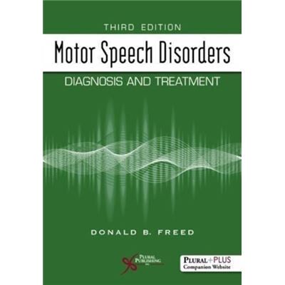 Inconnu Motor Speech Disorders Diagnosis and Treatment by Donald B. Freed - Publicité Inconnu Motor Speech Disorders Diagnosis and Treatment by Donald B. Freed - Publicité