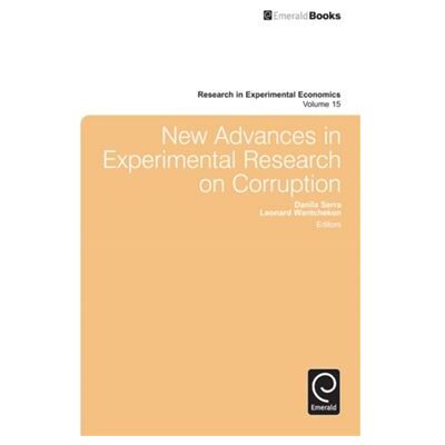 Emerald Publishing Limited New Advances in Experimental Research on Corruption - Publicité Emerald Publishing Limited New Advances in Experimental Research on Corruption - Publicité