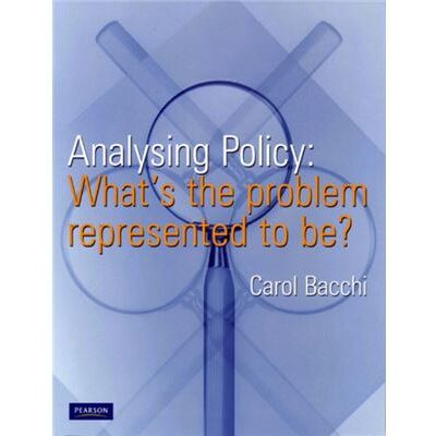 Pearson Analysing Policy by Carol Bacchi - Publicité Pearson Analysing Policy by Carol Bacchi - Publicité