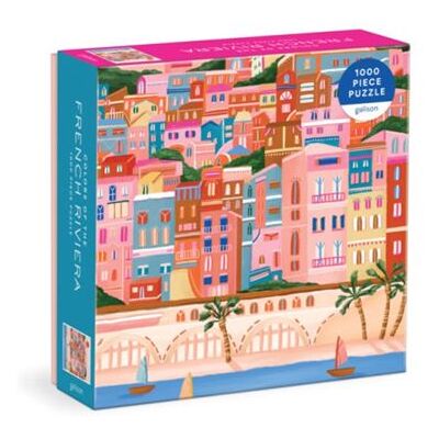 Colors Of The French Riviera 1000 Piece Puzzle in Square Box by Galison - Publicité Colors Of The French Riviera 1000 Piece Puzzle in Square Box by Galison - Publicité