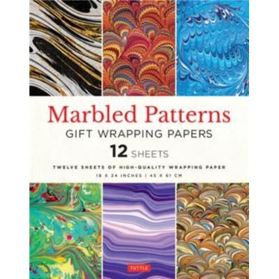 Tuttle Publishing Marbled Patterns Gift Wrapping Papers 12 sheets - Publicité Tuttle Publishing Marbled Patterns Gift Wrapping Papers 12 sheets - Publicité