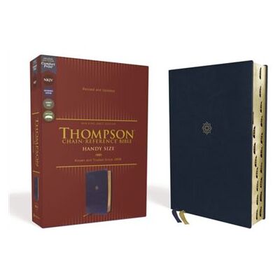 Zondervan NKJV Thompson ChainReference Bible Handy Size Leathersoft Navy Red Letter Thumb Indexed Comfort Print - Publicité Zondervan NKJV Thompson ChainReference Bible Handy Size Leathersoft Navy Red Letter Thumb Indexed Comfort Print - Publicité