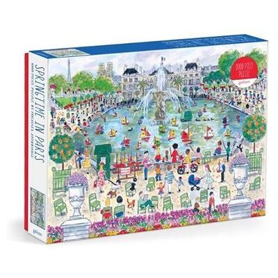 Michael Storrings Springtime in Paris 1000 Piece Puzzle by Galison - Publicité Michael Storrings Springtime in Paris 1000 Piece Puzzle by Galison - Publicité