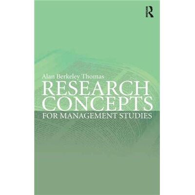 Routledge Research Concepts for Management Studies by Alan Berkeley Thomas - Publicité Routledge Research Concepts for Management Studies by Alan Berkeley Thomas - Publicité