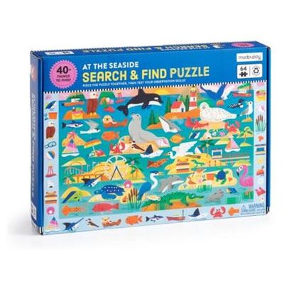 At the Seaside 64 Piece Search amp Find Puzzle - Mudpuppy - Galison - Livre en Anglais - Jigsaw - Publicité At the Seaside 64 Piece Search amp Find Puzzle - Mudpuppy - Galison - Livre en Anglais - Jigsaw - Publicité