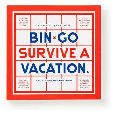 BinGo Survive a Vacation Bingo Book by Galison - Publicité BinGo Survive a Vacation Bingo Book by Galison - Publicité